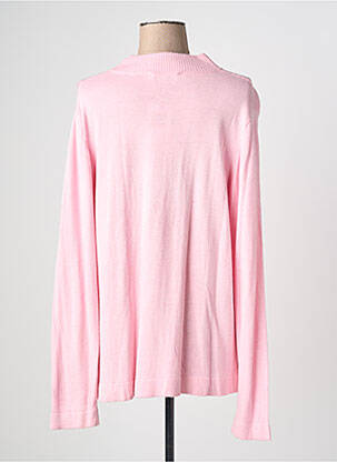 Pull coupe cintrée manches longues rose CHRISTINE LAURE femme