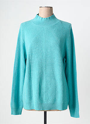 Pull stretch manches longues bleu CHRISTINE LAURE femme