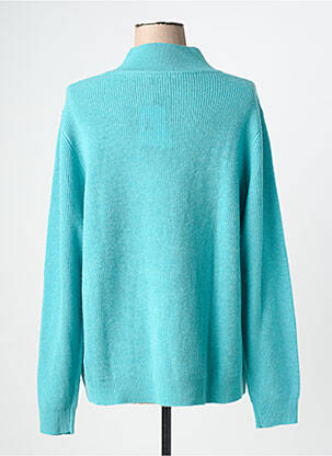 Pull stretch manches longues bleu CHRISTINE LAURE femme