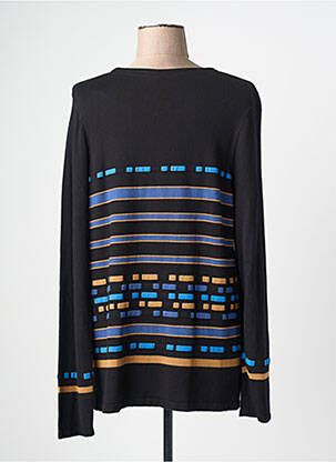 Pull coupe cintrée manches longues bleu CHRISTINE LAURE femme