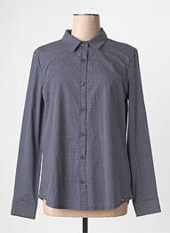 Chemisier coupe cintrée manches longues bleu ARMOR LUX femme