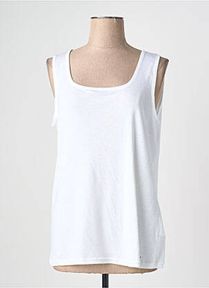 Débardeur stretch sans manche blanc ARMOR LUX femme