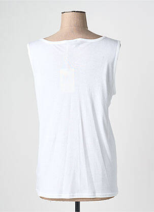 Débardeur stretch sans manche blanc ARMOR LUX femme