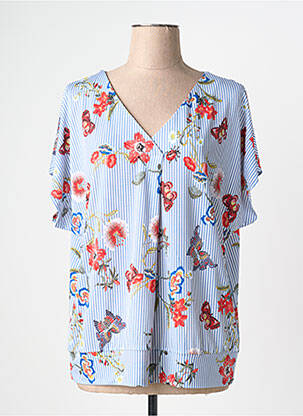 Blouse bleu CHRISTINE LAURE femme