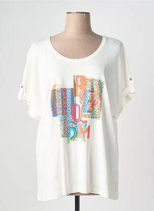 T-shirt beige CHRISTINE LAURE femme