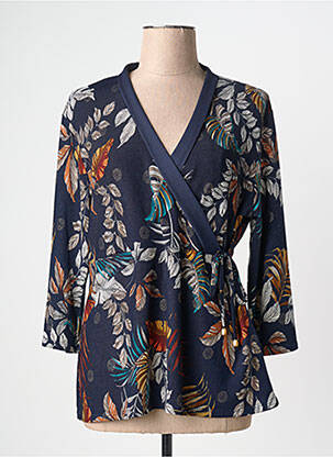 T-shirt bleu CHRISTINE LAURE femme