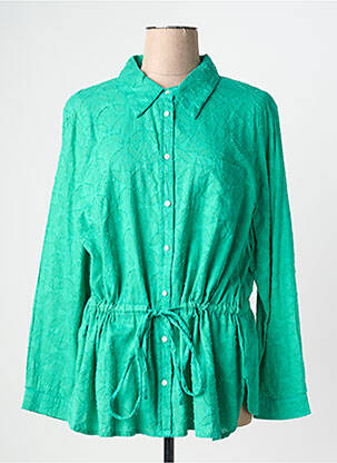 Tunique manches longues vert CHRISTINE LAURE femme