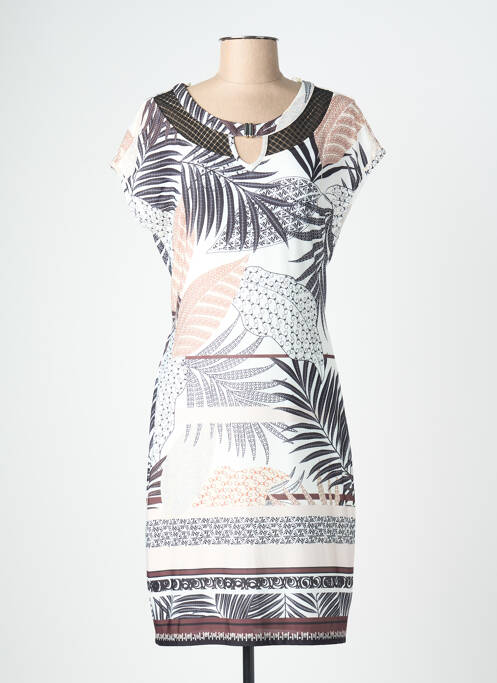 Robe mi-longue sans manche sans manche noir CHRISTINE LAURE femme