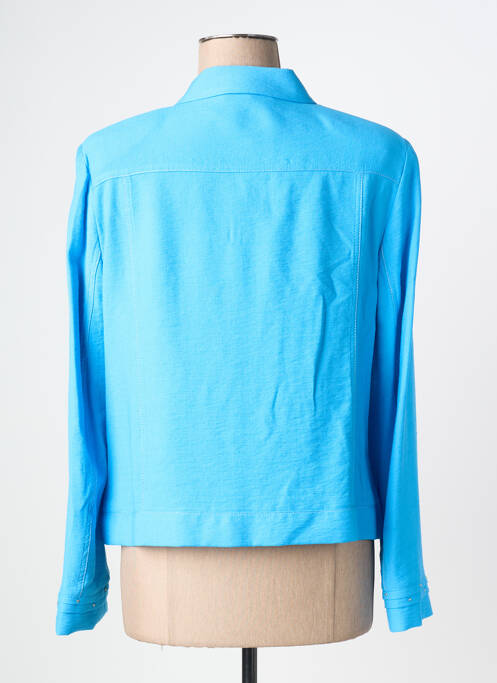 Veste casual epaulette bleu CHRISTINE LAURE femme