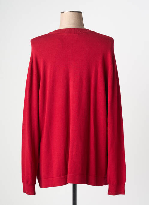 Gilet manches longues coupe cintrée rouge CHRISTINE LAURE femme
