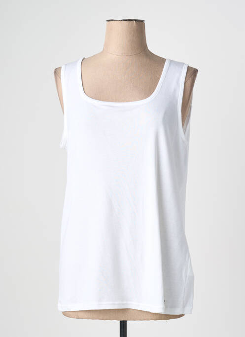 Débardeur stretch sans manche blanc ARMOR LUX femme