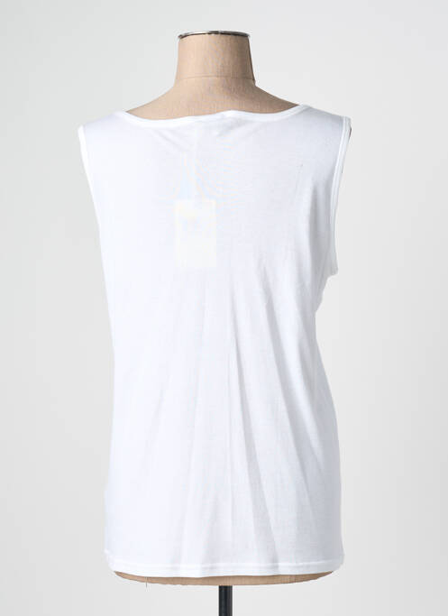 Débardeur stretch sans manche blanc ARMOR LUX femme