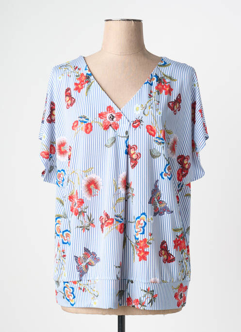 Blouse bleu CHRISTINE LAURE femme
