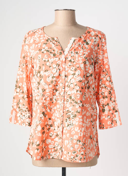 Chemisier coupe cintrée manches 3/4 orange CONCEPT K femme