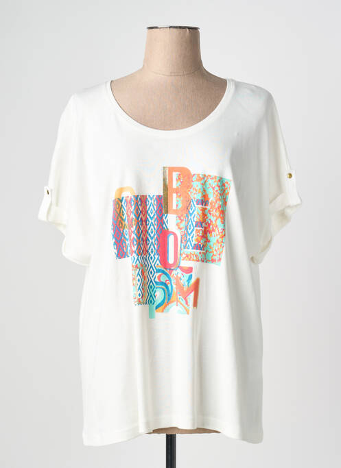 T-shirt beige CHRISTINE LAURE femme