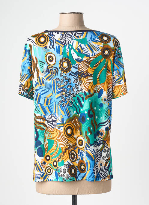 T-shirt bleu CHRISTINE LAURE femme