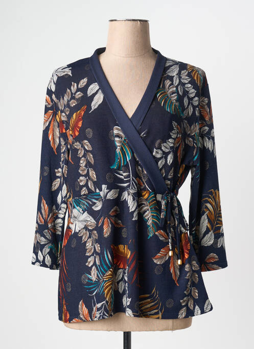 T-shirt bleu CHRISTINE LAURE femme