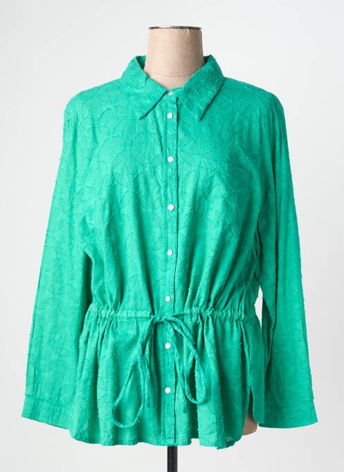 Tunique manches longues vert CHRISTINE LAURE femme