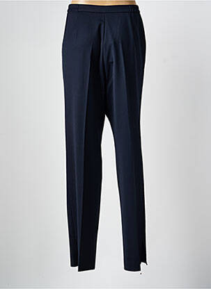 Pantalon droit taille à pinces taille haute bleu KARTINGE femme