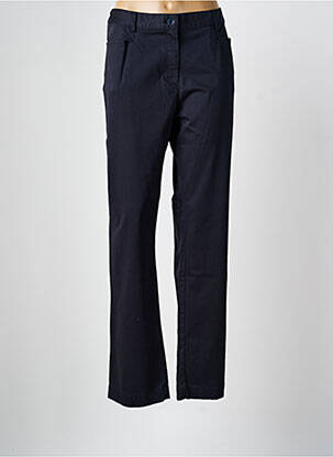 Pantalon droit tissage popeline taille normale bleu ARMOR LUX femme