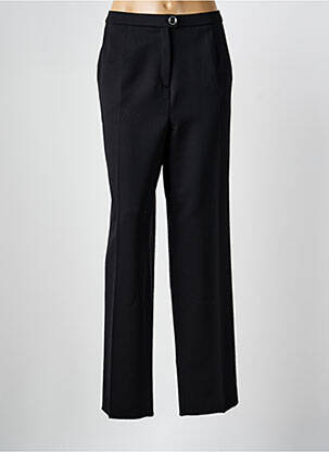 Pantalon droit taille à pinces taille haute noir KARTINGE femme