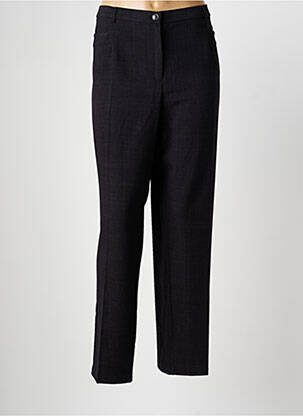 Pantalon droit taille à pinces taille normale gris CHRISTINE LAURE femme