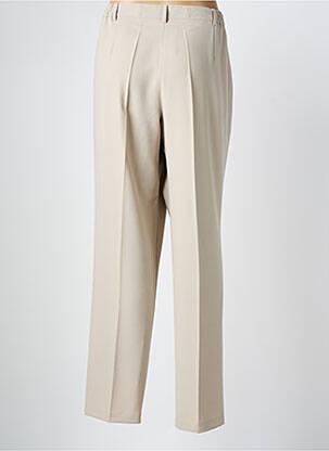 Pantalon droit tissage crêpe taille normale beige CHRISTINE LAURE femme