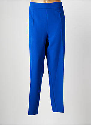 Pantalon droit taille élastique taille normale bleu GREGORY PAT femme