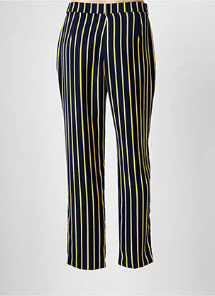 Pantalon slim taille haute taille haute bleu CHRISTINE LAURE femme