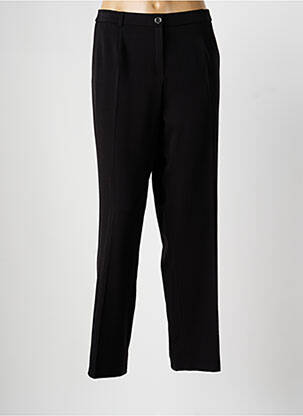 Pantalon droit taille à pinces taille normale noir CHRISTINE LAURE femme