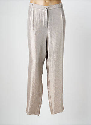 Pantalon droit taille élastique taille normale gris CHRISTINE LAURE femme