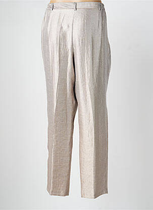 Pantalon droit taille élastique taille normale gris CHRISTINE LAURE femme