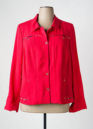 Veste casual epaulette rose CHRISTINE LAURE femme