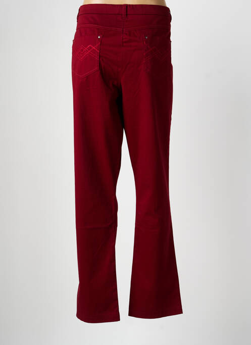 Pantalon slim taille normale taille normale rouge CHRISTINE LAURE femme