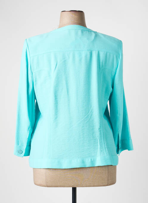 Veste casual epaulette bleu CHRISTINE LAURE femme