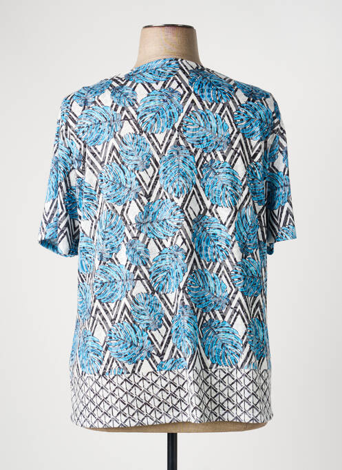T-shirt coupe cintrée manches courtes bleu CONCEPT K femme