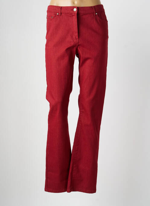 Jeans coupe slim rouge KARTING femme