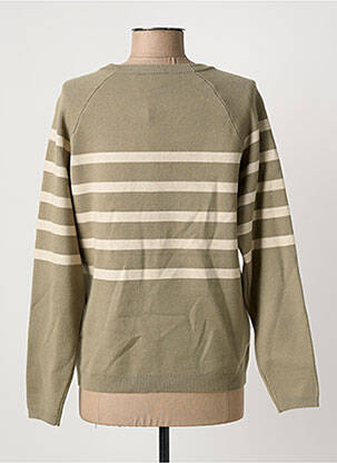 Gilet manches longues coupe cintrée vert CREAM femme