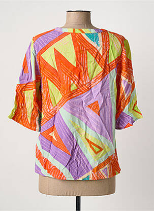 Blouse manches courtes manches courtes orange CREAM femme