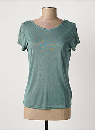 T-shirt coupe cintrée manches courtes vert MOLLY BRACKEN femme