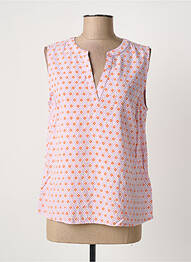 Blouse imprimé fantaisie sans manche violet CREAM femme