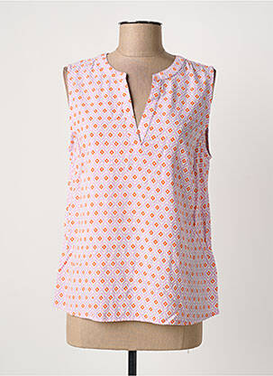 Blouse imprimé fantaisie sans manche violet CREAM femme