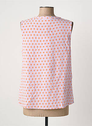 Blouse tissage popeline sans manche violet CREAM femme