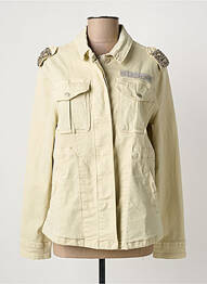 Veste casual col chemisier beige PLACE DU JOUR femme
