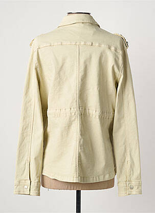 Veste casual col chemisier beige PLACE DU JOUR femme