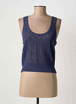 Débardeur coupe cintrée sans manche bleu MOLLY BRACKEN femme