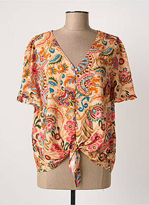 Chemisier orange C'EST BEAU LA VIE femme