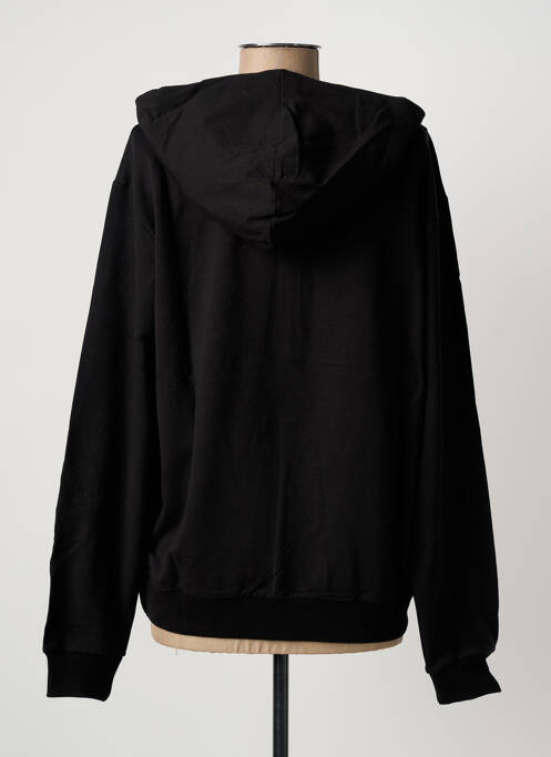 Sweat-shirt à capuche stretch manches longues noir LES TROPEZIENNES femme