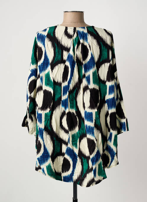 Blouse tissage popeline manches 3/4 noir MOLLY BRACKEN femme