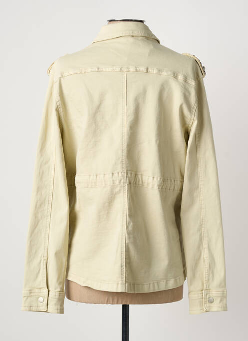 Veste casual col chemisier beige PLACE DU JOUR femme